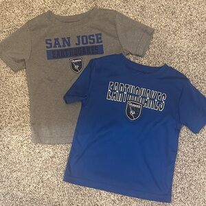 San Jose Earthquakes Toddler T-Shirt Set - Gray & Blue - 4T